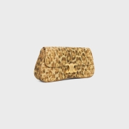 Сумка LOLA MEDIUM из холста TRIOMPHE с леопардовым принтом Celine